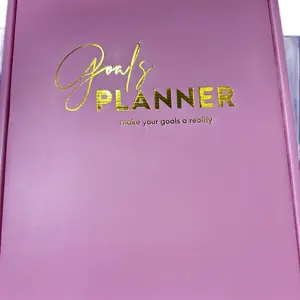 Pink Goals Planner for Office and School Supplies journal high quality