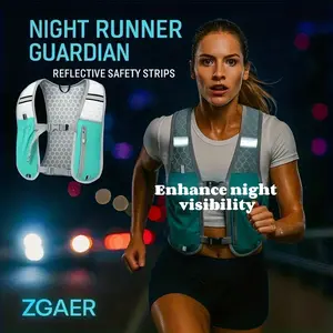 Lightweight Breathable Sports Vest with Adjustable Running Sleeveless Top, Multi-Pocket Storage, Outdoor Hiking and Slow Run Gear, Adjustable Training Vest