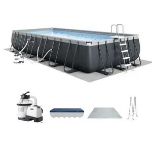 Intex 26363EH 24' x 12' x 52" Rectangular Ultra XTR Frame Swimming Pool w/ Pump