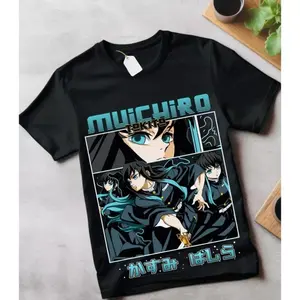 Muichiro Tokito T-shirt Kimetsu no Yaiba Demon Slayer Anime gift unisex clothes Crewneck Casual anime gift