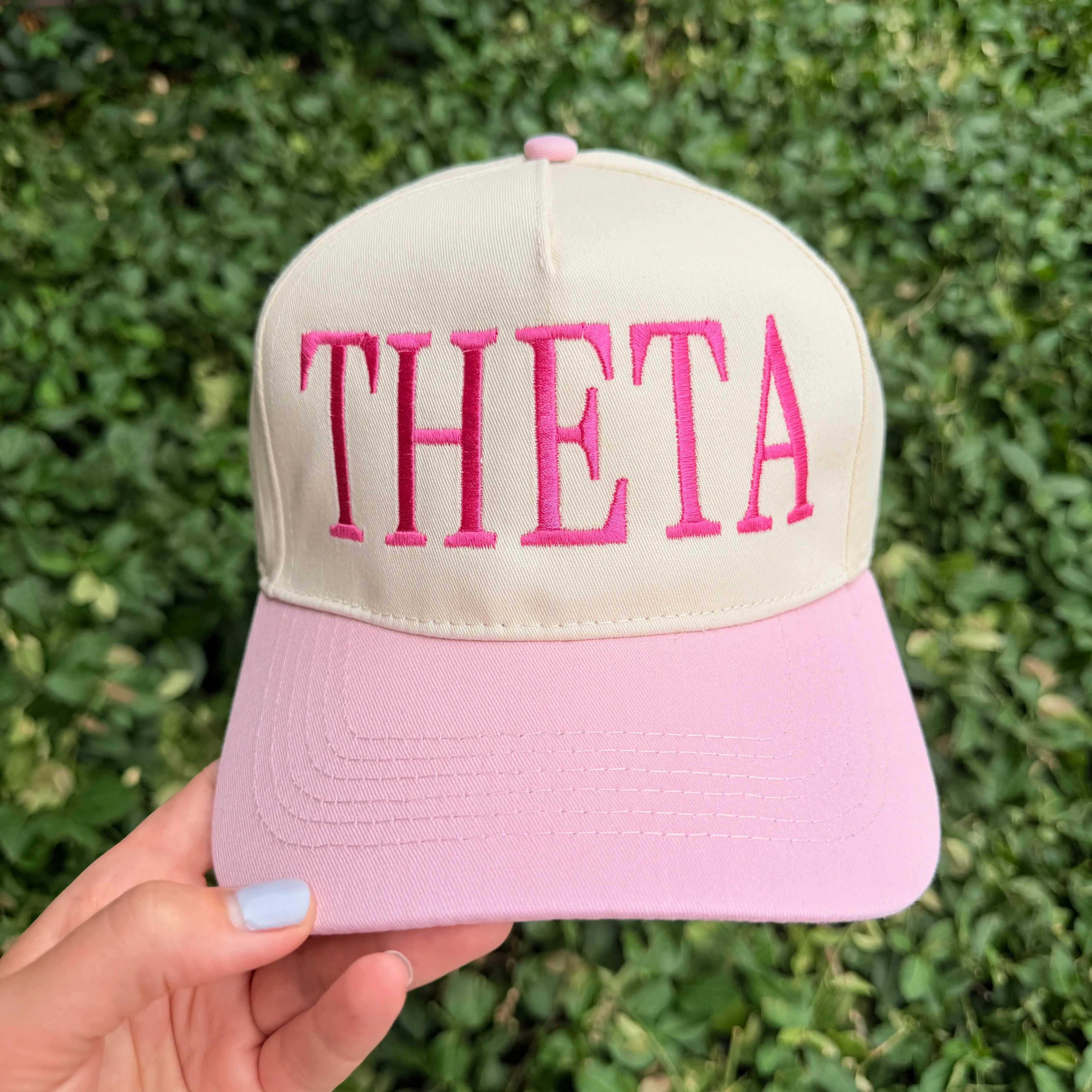 Kappa Alpha Theta Vintage Embroidered Hat – Two Toned Hat