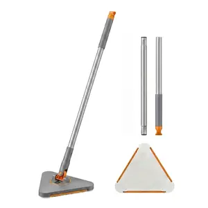 360° Auto-Clamp Triangle Mop: The Viral Wall & Ceiling Cleaner! No More Bending Over (Includes 30 FREE Dry Sheets!)