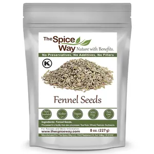 The Spice Way Fennel Seeds - Pure Traditional Flavoring for Steak & Pasta  Non-GMO