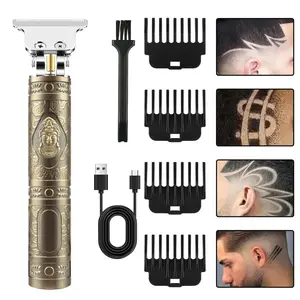 Men's Professional T-Blade Hair Clippers Set, Cordless Hair Trimmer, Hair Style Tool for Men, Home Hair Cutting Cordless Grooming Kit.