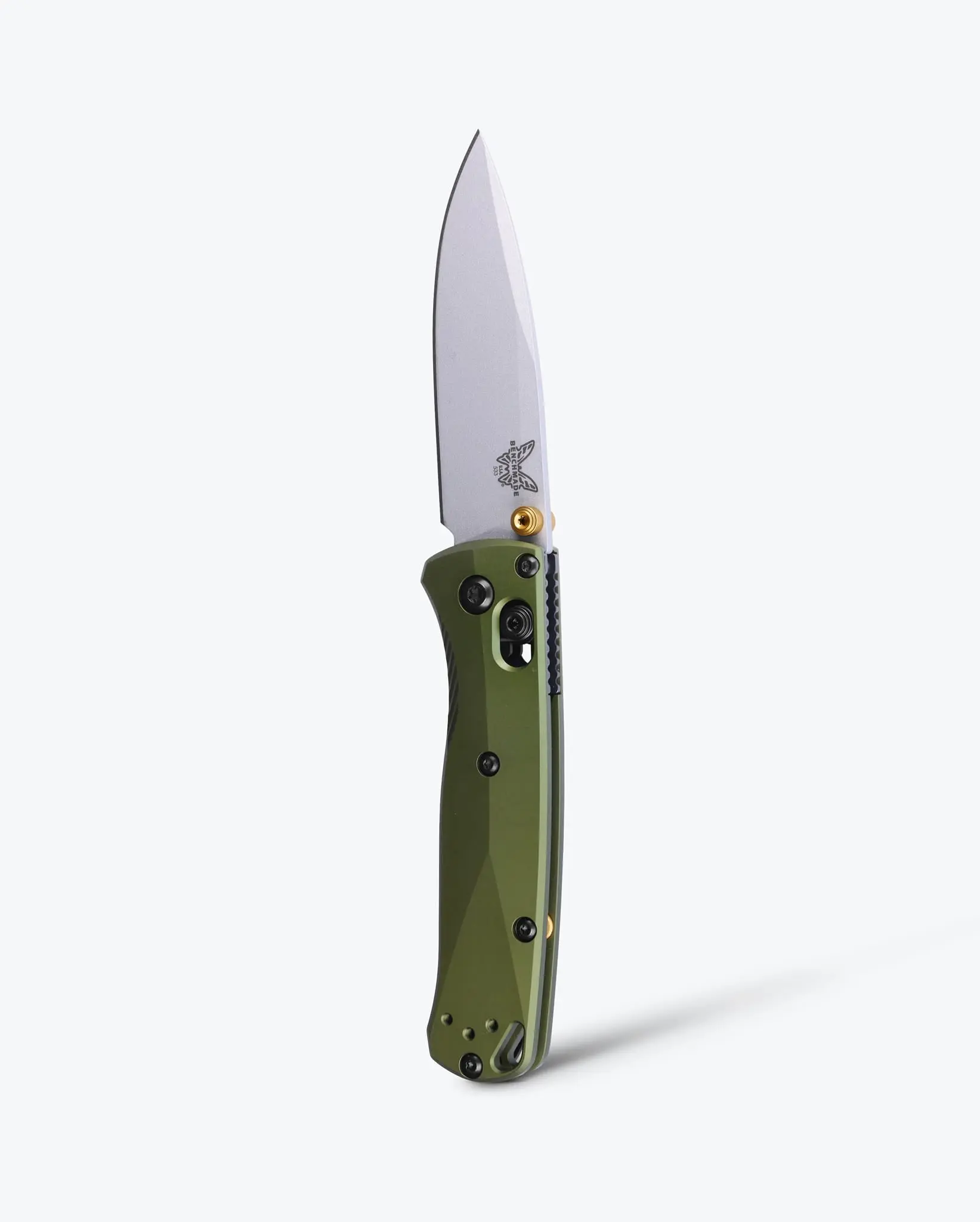 Benchmade Mini Bugout Lightweight Foldable EDC Kitchen Knife - 3.7in, 1.5oz, Carbon Fiber, Anodized Aluminum, EDC Survival Tool, Hiking/Light Outdoor, Drop-Point, Orange Grivory®, White Grivory, Multiple Finishes