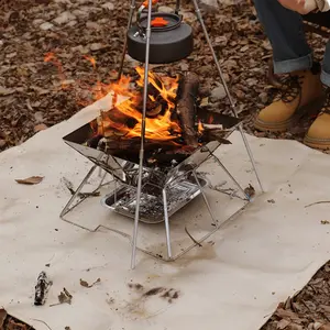 Glass Fiber Welding Blanket, Heat Resistant Fabric, Fireproof Insulation for Industrial Smoking Camping BBQ Grill