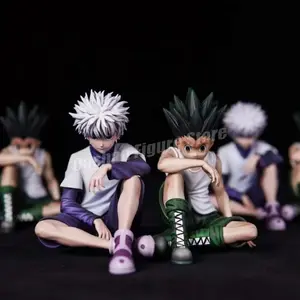 Trendy Hunter×Hunter GON FREECSS Killua Zoldyck Figure Noodle Stopper Anime Killua Figure Statue Car Ornaments PVC Model Toys