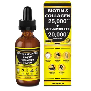 Liquid Vitamins Collagen+Biotin+Vitamin D - Health & Beauty Supplement Healthcare
