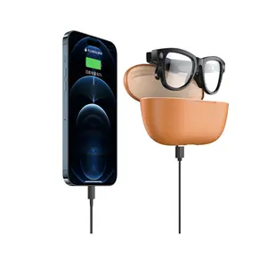Business Style Ai Smart Glasses, Long Battery Life Charging Case, Bluetooth-compatible Function, Ideal for Business Travel,