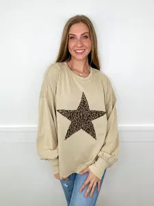 Easel Wild Adventures Cotton Blend Long Sleeve Top - 5 colors!