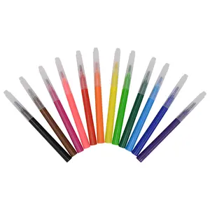 Westcott 12-Pack Felt-Tip Markers, Refill Pack for Magic Airbrush Set for Adults and Kids, for Painting & Drawing, Water-Soluble and Non-Toxic