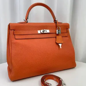 Pre-owned HERMÈS TOGO LEATHER Luggage HERMES KELLY BAG NEW YEAR DEAL