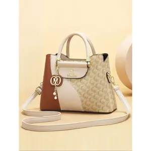 Women's Fashionable Patchwork Print Handbag & Clutch Bag & Wallet, Casual Versatile Shoulder Bag Set for Daily Used, Trendy High-quality Daily Commuting Bag Crossbody Purses 2025