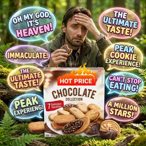 Chocolate Cookie Collection – 7 Varieties Assorted Cookies | 13 oz Box