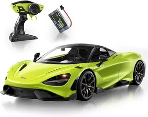 MIEBELY Remote Control Car, McLaren Rc Cars Officially Licensed 1/12 Scale 7.4V 900mAh Toy Car with 12km/h Fast Model Car Headlight for Adults Kids Boys Age 6-12 Year Birthday Ideas Gift Green