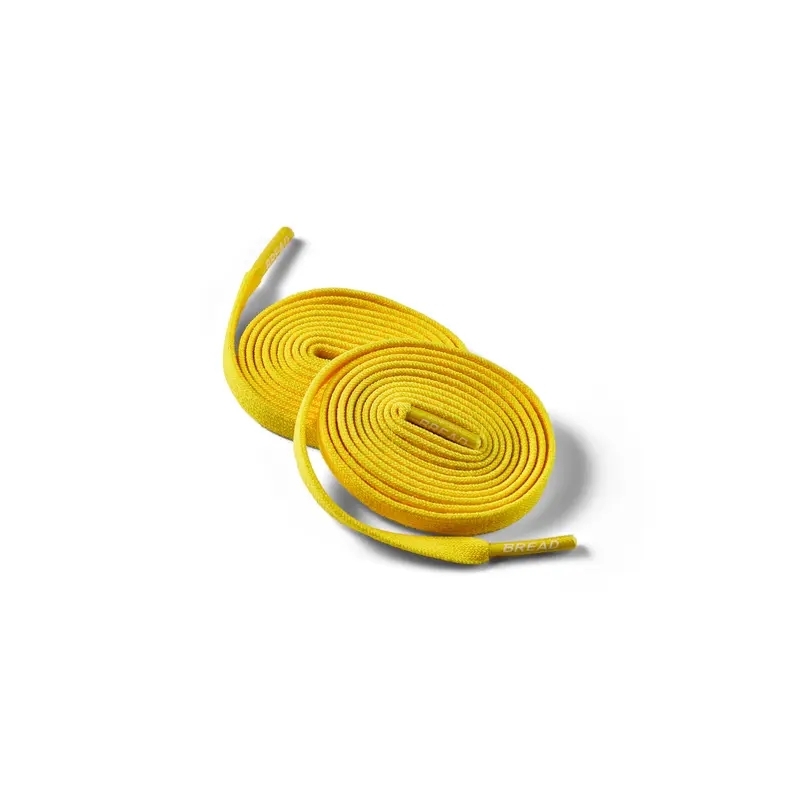 Bread Elastic Shoelaces, No Tie Stretch Shoelaces for Easy Slip-On Sneakers, Corona Yellow