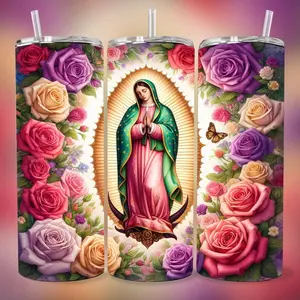 Guadalupe 20 oz Tumbler - BPA Free, stainless steel, Leak proof, durable, with clear lid