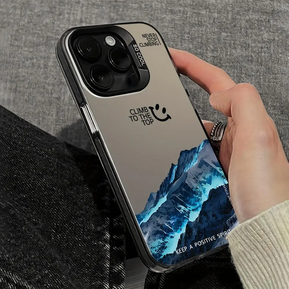 Mountain Pattern Phone Case, Anti-drop Shockproof Protector Phone Protective Cover, Mobile Phone Cover, Phone Accessory Compatible with iPhone 15 14 13 12 11 XS XR X Mini Plus Pro Max