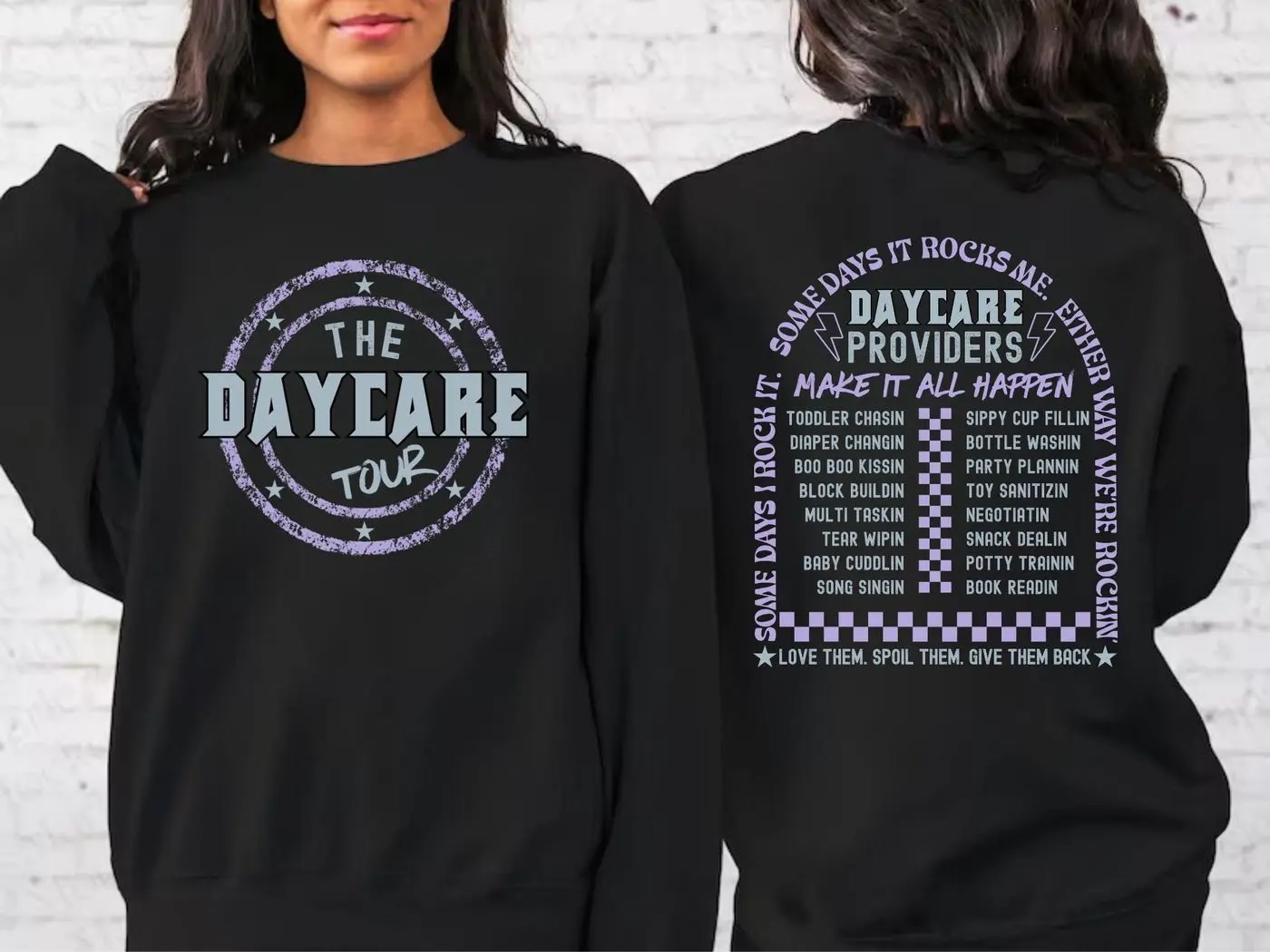 Daycare sweatshirt, Daycare Staff, funny Childcare provider tshirt, cute Daycare Teacher Gift, daycare tour