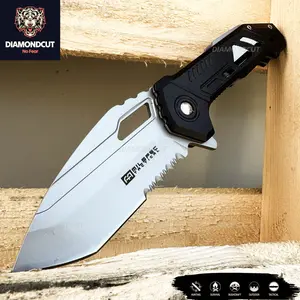 8" Outdoors Man Bushcraft Hunting Tactical EDC Everyday Pocket Knife, Camping Gear Folding Knife, Survival Tool Accessories, Father’s Day Gift, Birthday Gift, Christmas Gift