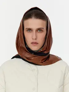 Waterproof Scarf with cotton in Brown