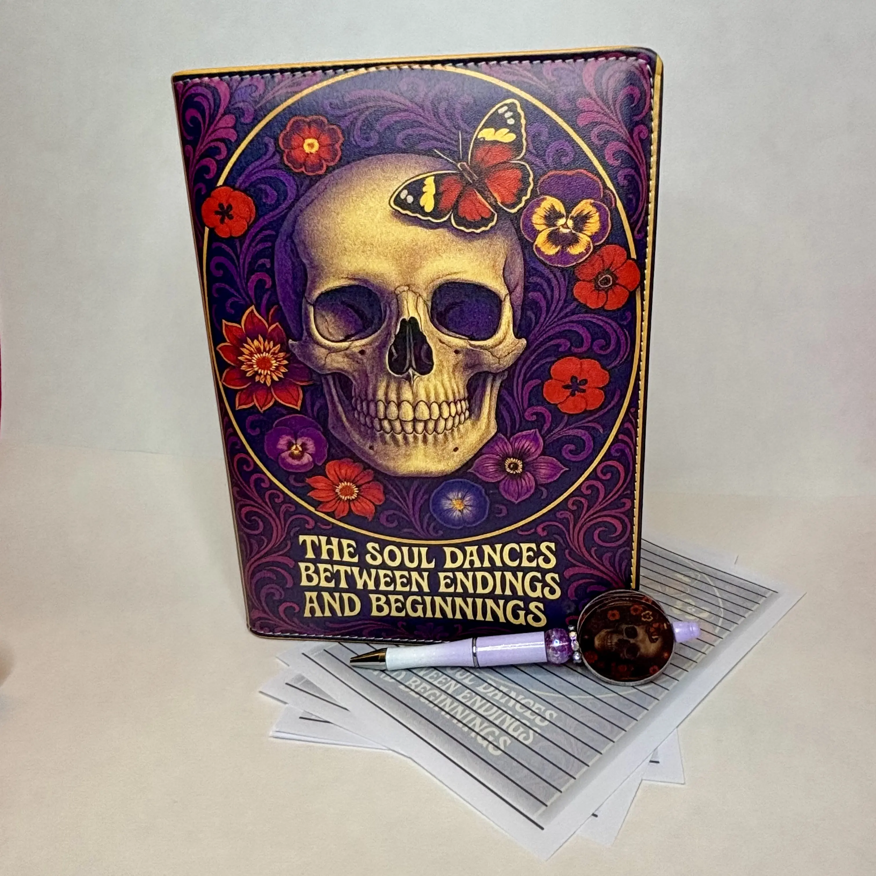 The Soul Dances Binder Bundle - A5 Binder, Matching Paper & Beaded Pen