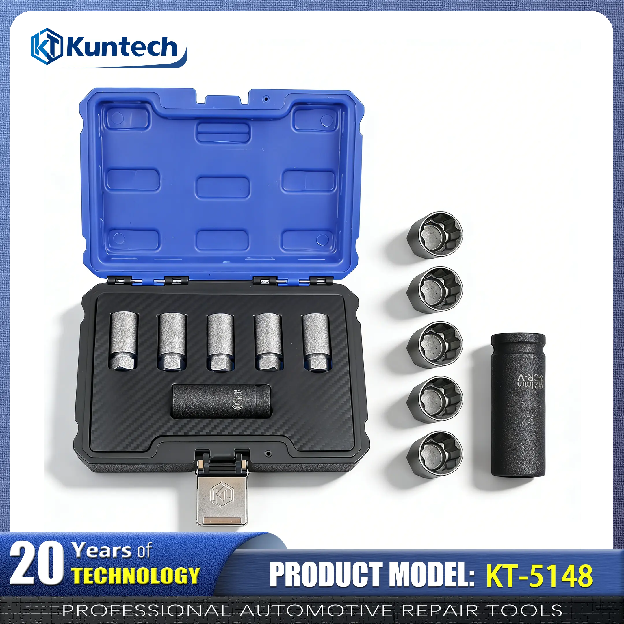 Anti-Theft Wheel Lock Lug Nut Socket Set for Model 3 Y S X, Security Wheel Bolt Removal Key Tool Kit with Storage Case KT-5148