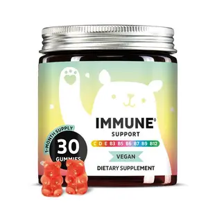 Bears with Benefits Immune Support Gummies – Vitamin C, D, B6, B12 & Zinc – Daily Immune System Booster – Vegan, Natural Flavor