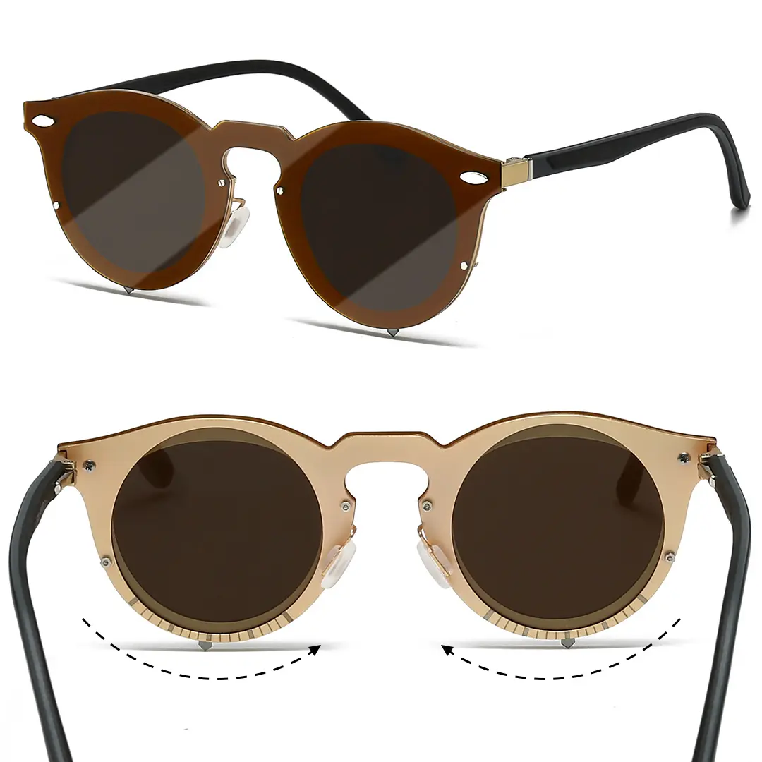 SUNGAIT Adjustable Polarized Round Sunglasses-ND Filter 16  display picture 1