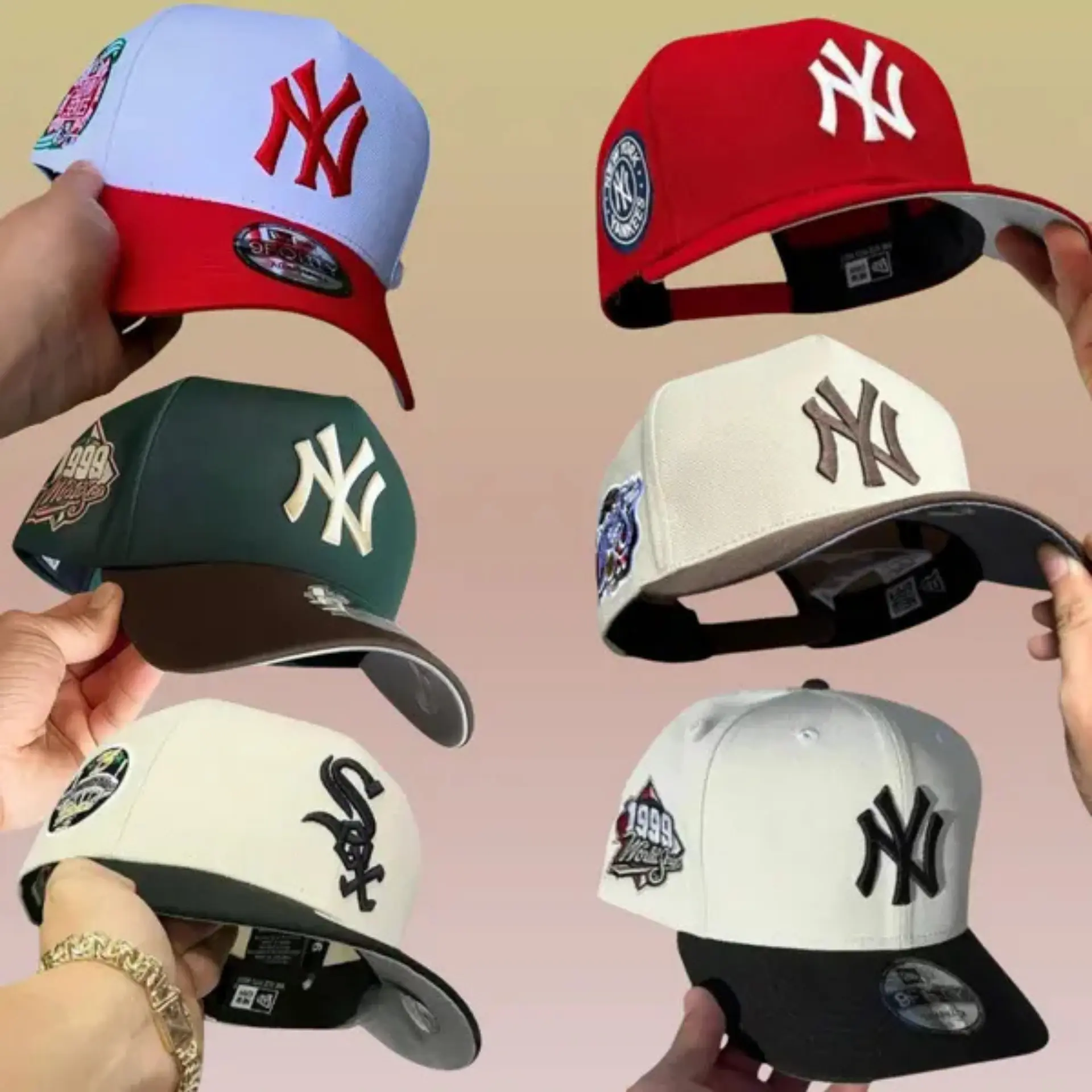 New Era NY Yankees LA Dodgers MLB 9FORTY 59FIFTY Snapback – Unisex Fitted Baseball Cap, Gorras de Béisbol Hombre Mujer, Adjustable Trucker Hat, Streetwear Urban Fashion USA 2026, Retro Baseball Aesthetic, Viral TikTok Style