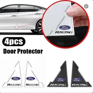 4pcs Car Door Corner Protectors, Anti-Scratch Door Edge Guards, Ford Compatible, Universal Fit, Automotive Accessories