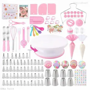 Cake Decoration Kit Tools 365pcs Baking Accessories with Cake Turntable Pastry Piping Bag for Beginners Easy to Use Durable Stainless Steel Set Professional Cake Decorating KitCCVistaShop21XXMax Tool14