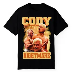 Cody Rhodes WWE Star Graphic Tee Wrestling Fan Shirt HY1298