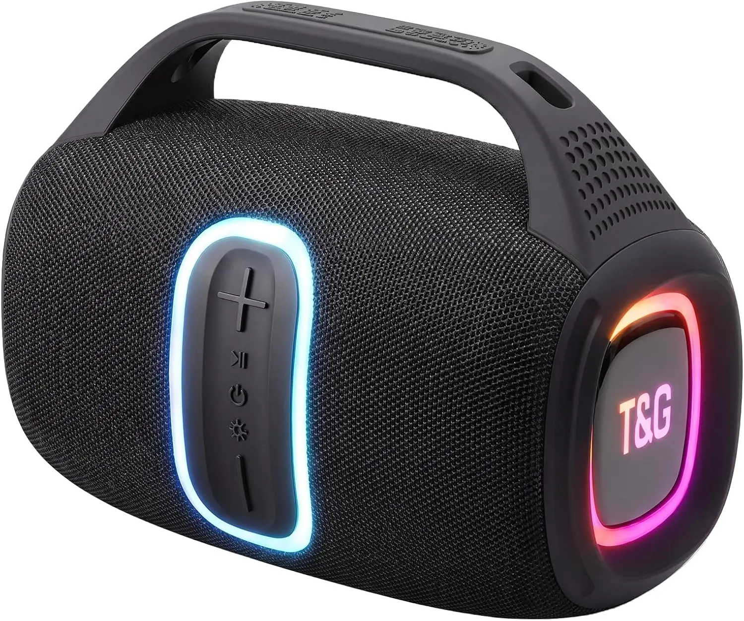 TG674 Ourdoor Speaker Bluetooth Wireless, 60W Max Loud Portable Speaker with Bass, 20H Playtime, IPX6 Waterproof Speakers with RGB Lights, Gift for Adults Men Teen Boys Audio Handle