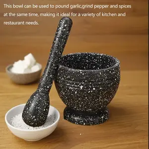 Manual Garlic Grinding Tool Set, Black Efficient Kitchen Accessory for Garlic Spices Herbs, High-Efficiency Grinder for Cooking Needs, Kitchen Gadgets