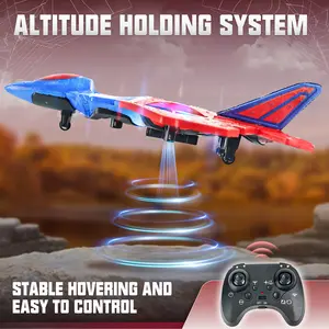 Bezgar Remote Control Airplanes RC Planes for Kids Adults, 360° Flip Remote Control Plane, RC Jet for Ages 8–13, Easy To Fly With LED Lights, Configure battery