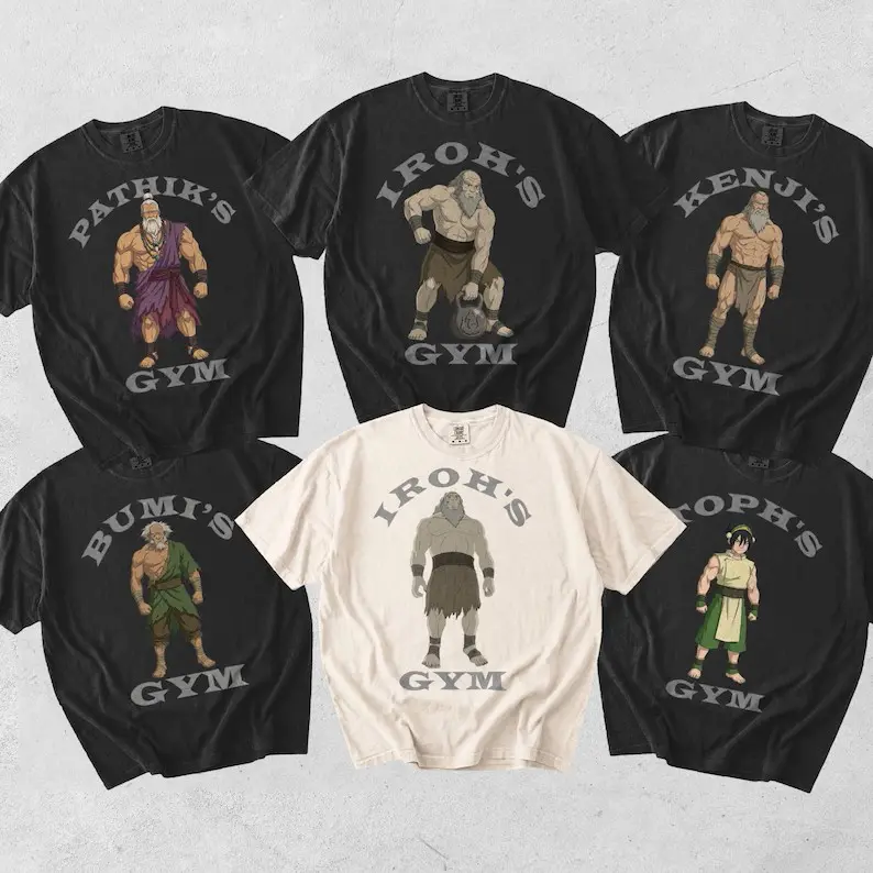 Comfort Colors Uncle Iroh's Gym Shirt, Avatar The Last Airbender Training Tee, ATLA Fan TShirt