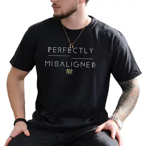 Sleep Token T-Shirt , Perfectly Misaligned Lyric with Minimal Design and Band Symbol , Unisex Streetwear for Music Fans , Emotional Aesthetic , Trending Sadcore Style , Viral Lyrics Tee Classic Cotton Top country concert outfits