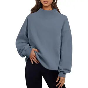 Womens Oversized Sweatshirts Mock Neck Pullover Long Sleeve Tops Fall Fashion Outfits 2026 ClothesGift