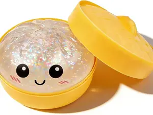 Steamed Bun Squishy Fidget Toy Anxiety Stress Relief With Steamer Box Soft Q Elastic Squeeze Toy For Kids Adults Cute Cartoon Safe Material