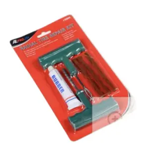 AE PRO Radial Tire Repair Kit with Cement and Rubber Tools for Efficient Patching
