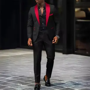2-Piece Men's Suit Suitable For Wedding Business Suits, Single Button Jackets And Pants Sets, Slim Fit Jacket Sets