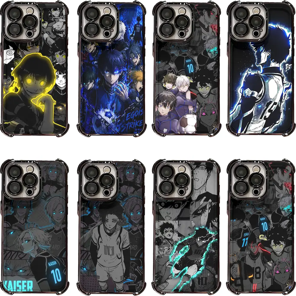 Edgy Blue Lock Art Phone Cases for iPhone 17 Air 16 Pro Max 15 14 Plus 13 12 11 Unique Anime Print Cover Ideal Holiday Gift