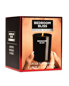 Bedroom Bliss Scented Candle Vanilla Scent Coconut & Soy Wax Blend - Home Fragrance, Perfume, Decoration