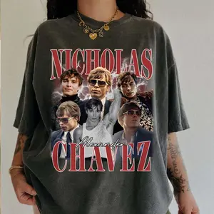 Nicholas Chavez Comfort Colors T-shirt, Unisex Tops For Men- For Women, Y2K 90s Retro Celebrity Movies Bootleg TshirtClassy Comfortable
