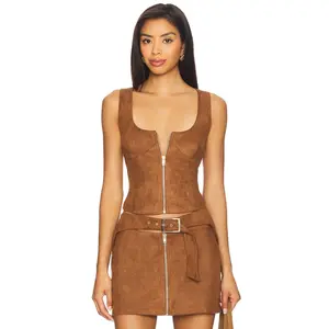 BY.DYLN Regina Top in Chocolate
