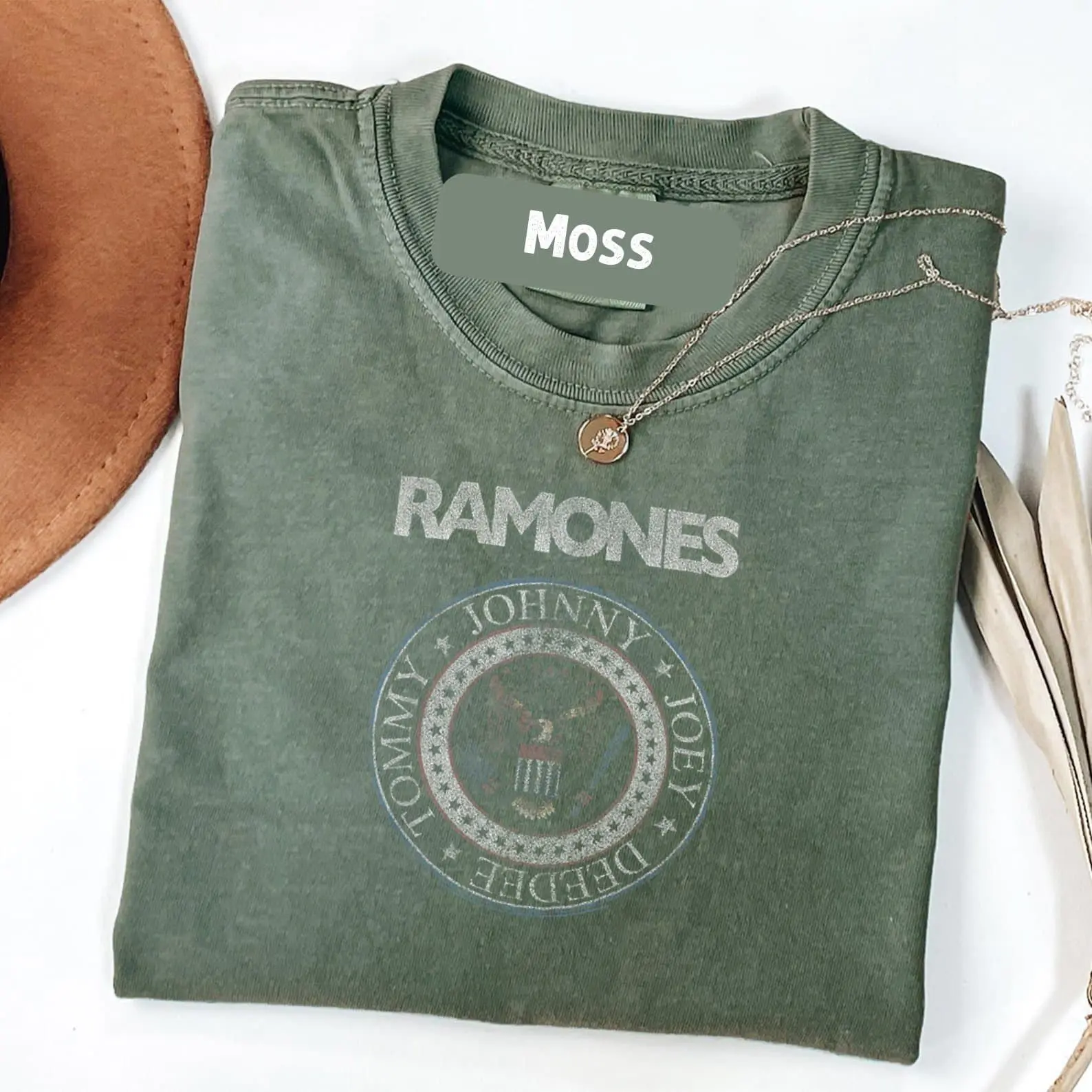 Comfort Colors Ramones Red White And Seal Rock Music Band T-Shirt