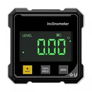 Magnetic Digital Angle Finder with Dual Laser Guide & 360 °   Magnetic Attachment Rechargeable Angle Meter for Woodworking Construction and Machinery