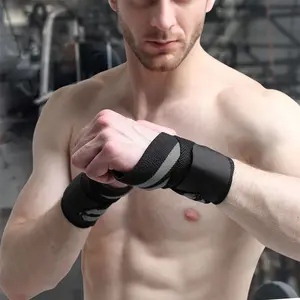 Sports Protective Compression Wristband, Breathable Elastic Fitness Wrist Support, Hard Pull Push Training Gear, Gym Workout Accessory