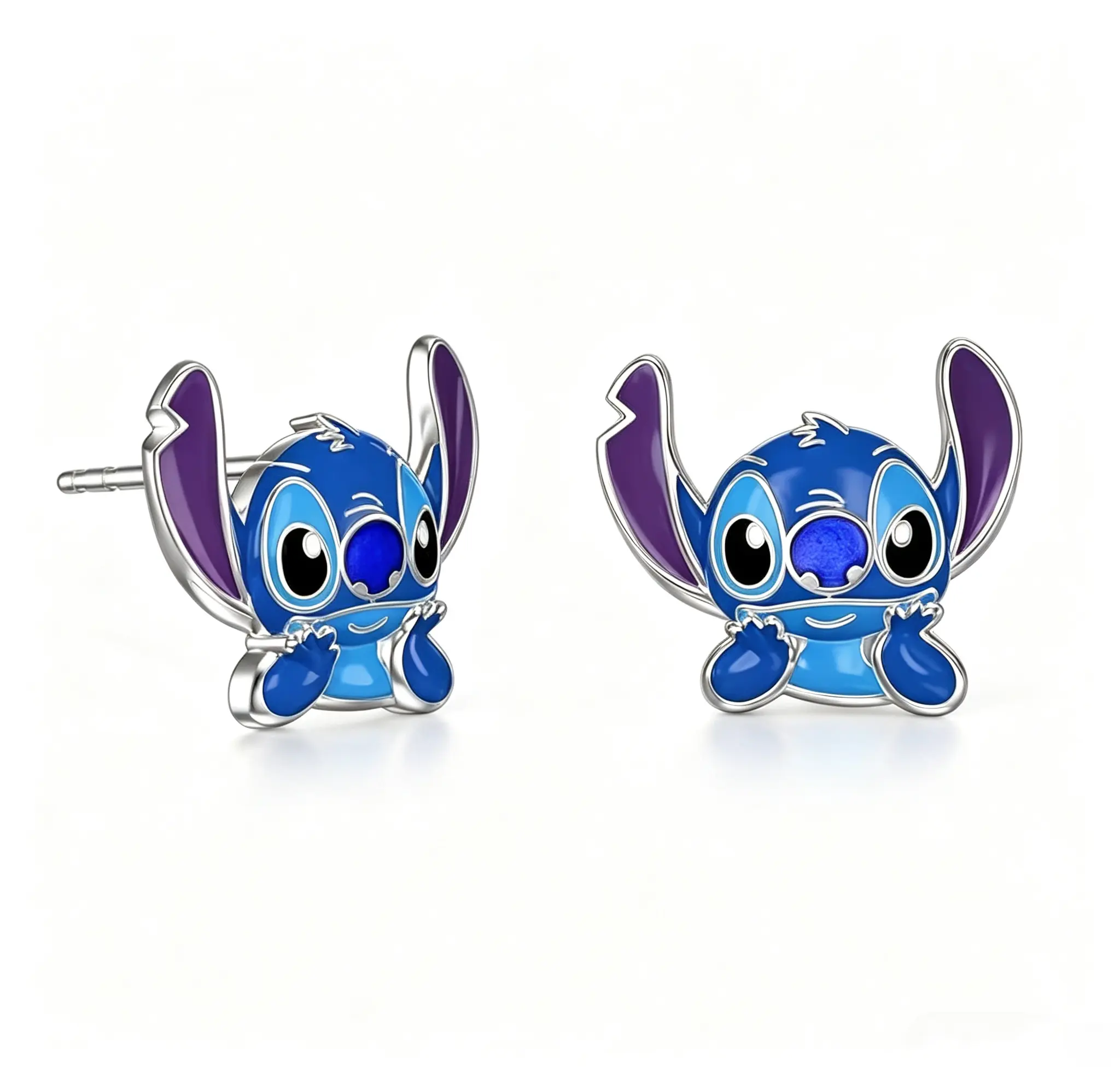 Disney Stitch Stud Earrings, Versatile Fashion Accessory for Multiple Occasion Styling